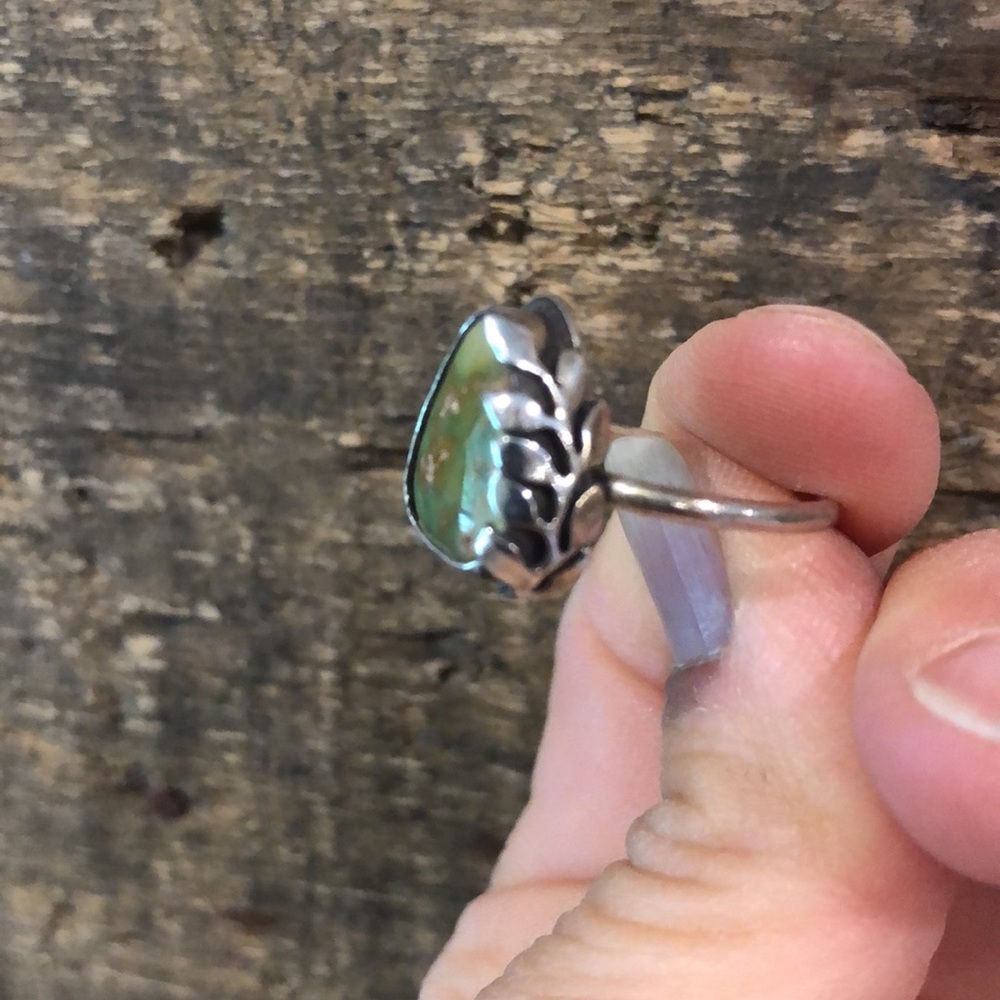 Turquoise Fern ring size 5.5 - Picture 2 of 4